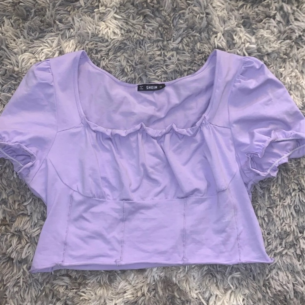 Purple crop top